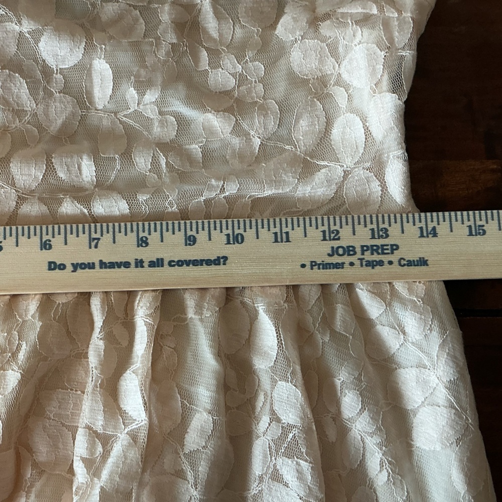 Free People Blush Floral Lace Fit & Flare Dress Size 2 Taylor Swift Worn Style - Picture 11 of 12